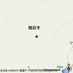 青森県三戸郡田子町田子観音平周辺の地図
