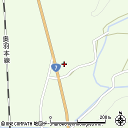 秋田県大館市白沢寺ノ沢24-1周辺の地図