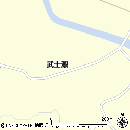 青森県三戸郡三戸町斗内武士沢周辺の地図