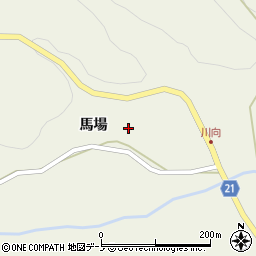 青森県三戸郡田子町田子馬場周辺の地図