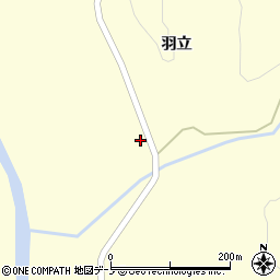 秋田県大館市岩瀬羽立59周辺の地図