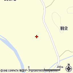 秋田県大館市岩瀬羽立32周辺の地図
