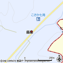 秋田県鹿角郡小坂町上向藤原周辺の地図