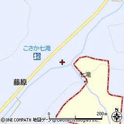 秋田県鹿角郡小坂町上向滝ノ下周辺の地図