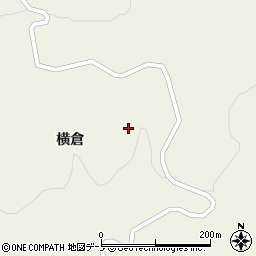 秋田県山本郡藤里町藤琴横倉周辺の地図