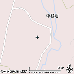 秋田県大館市早口中谷地周辺の地図