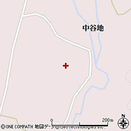 秋田県大館市早口（中谷地）周辺の地図