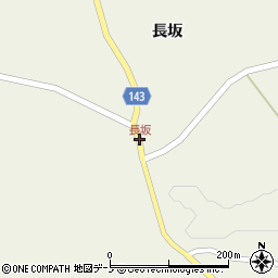 長坂周辺の地図