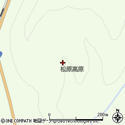松原高原周辺の地図