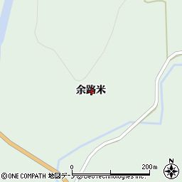 秋田県鹿角郡小坂町小坂余路米周辺の地図