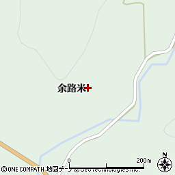 秋田県鹿角郡小坂町小坂余路米3周辺の地図