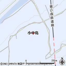 青森県三戸郡三戸町梅内小中島周辺の地図