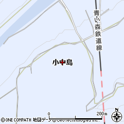 青森県三戸町（三戸郡）梅内（小中島）周辺の地図
