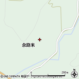 秋田県鹿角郡小坂町小坂余路米14周辺の地図