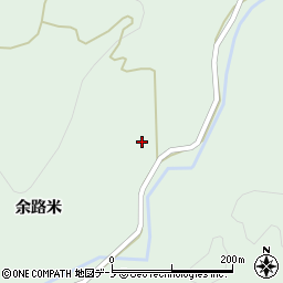 秋田県鹿角郡小坂町小坂余路米30周辺の地図