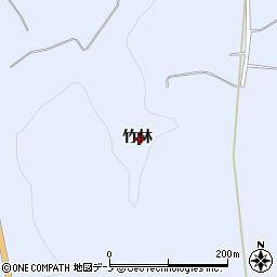 青森県三戸町（三戸郡）梅内（竹林）周辺の地図