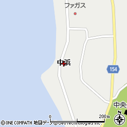 秋田県八峰町（山本郡）八森（中浜）周辺の地図