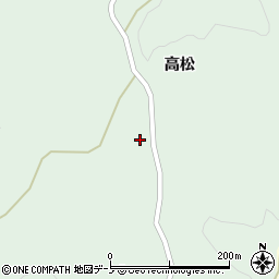 青森県三戸郡三戸町貝守高松周辺の地図