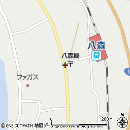 八森駅前周辺の地図