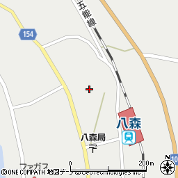 秋田県八峰町（山本郡）八森（家の後）周辺の地図