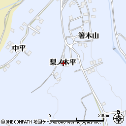 青森県三戸郡三戸町梅内梨ノ木平周辺の地図