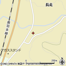 秋田県大館市長走長走224周辺の地図