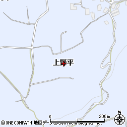 青森県三戸郡三戸町梅内上野平周辺の地図