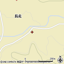 秋田県大館市長走長走301周辺の地図