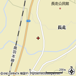 秋田県大館市長走長走24周辺の地図