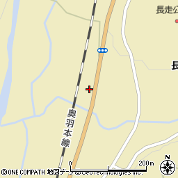 秋田県大館市長走長走22周辺の地図