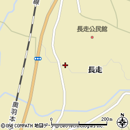 秋田県大館市長走長走30周辺の地図
