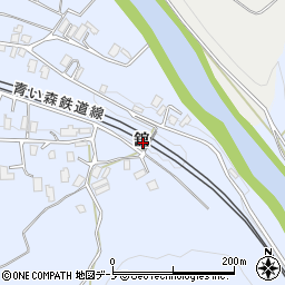 青森県三戸郡三戸町梅内舘周辺の地図