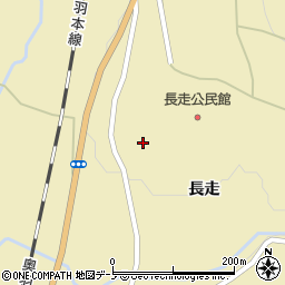 秋田県大館市長走長走35周辺の地図