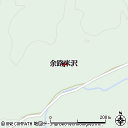 秋田県鹿角郡小坂町小坂余路米沢周辺の地図