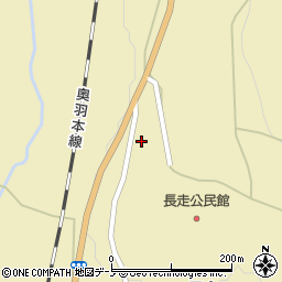 秋田県大館市長走長走134周辺の地図