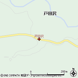 戸田沢周辺の地図