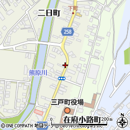 青森県三戸郡三戸町二日町15-1周辺の地図