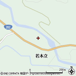 秋田県鹿角郡小坂町小坂若木立周辺の地図
