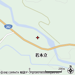 秋田県小坂町（鹿角郡）小坂（若木立）周辺の地図