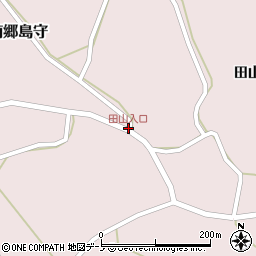 田山入口周辺の地図