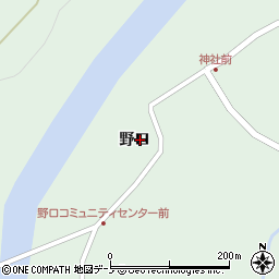 秋田県鹿角郡小坂町小坂野口周辺の地図