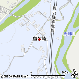 青森県三戸郡三戸町梅内留ケ崎周辺の地図