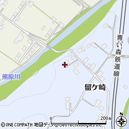 青森県三戸郡三戸町梅内留ケ崎50周辺の地図