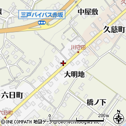 川守田簡易郵便局周辺の地図