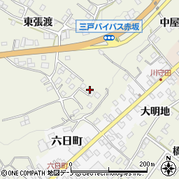 青森県三戸郡三戸町川守田東張渡1周辺の地図