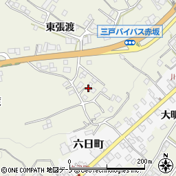 青森県三戸郡三戸町川守田東張渡9-16周辺の地図