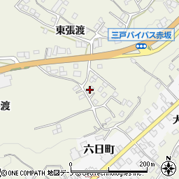 青森県三戸郡三戸町川守田東張渡9-15周辺の地図