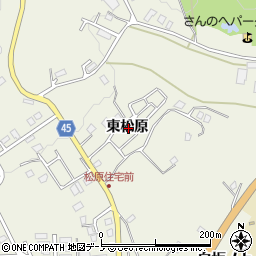 青森県三戸郡三戸町川守田東松原周辺の地図