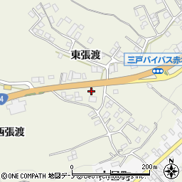 青森県三戸郡三戸町川守田東張渡14周辺の地図