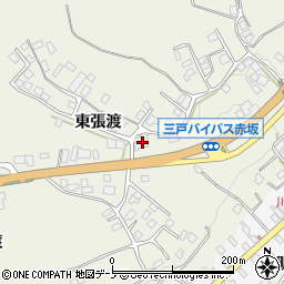 青森県三戸郡三戸町川守田東張渡41-1周辺の地図